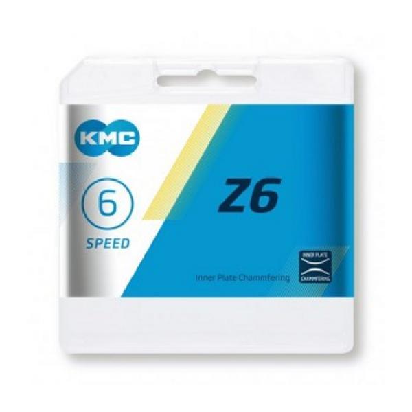 KMC Z6 6 speed ketting bruin, unisex, staal stadsfietsen, e-bikes, fixed gears