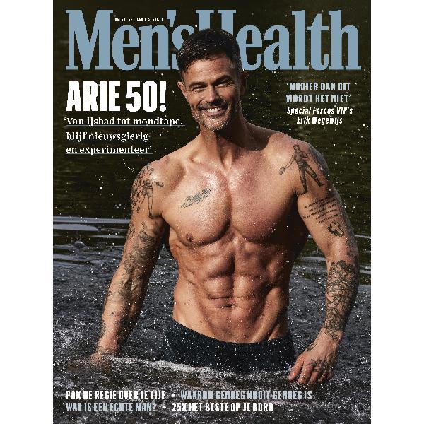 4x Men's Health + Boek 'Gezonde Routines' - Arie Boomsma