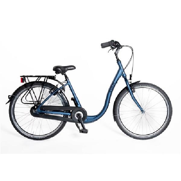 Aldo 26 inch lage instap fiets comfort alu 3v remnaaf blauw