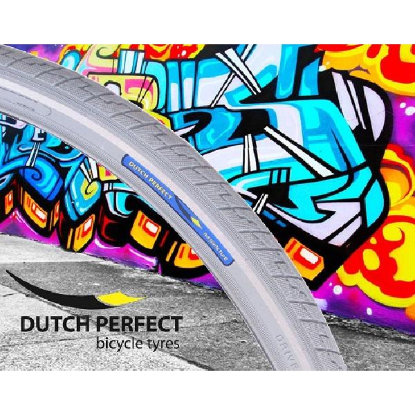 Dutchperfect Buitenband Dutch Perfect 28 x 1.40 / 40-622mm anti-lek grijs met reflectie