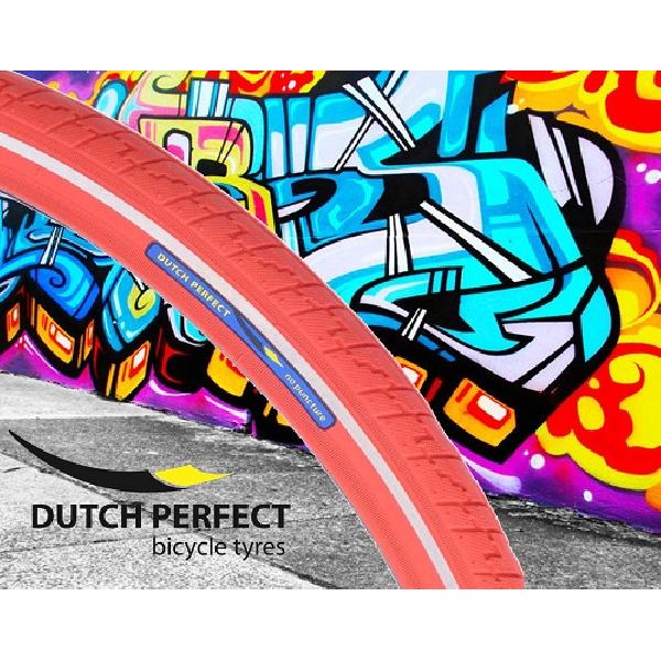 Dutchperfect Buitenband Dutch Perfect 28 x 1.40 / 40-622mm anti-lek rood met reflectie