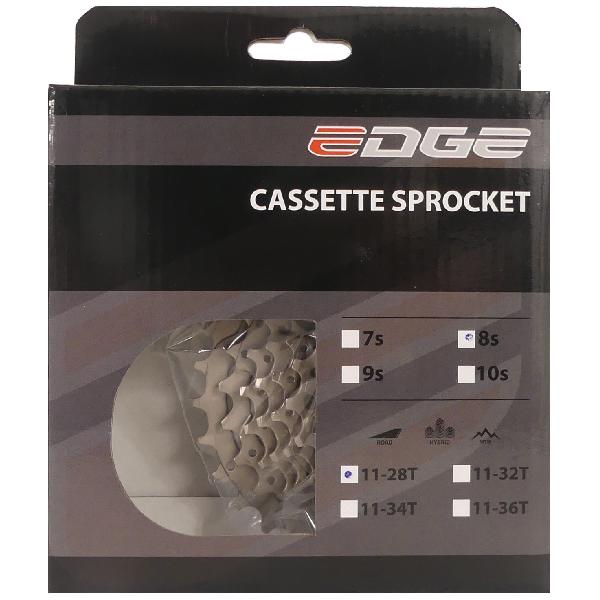 Edge Cassette 8 speed CS-M5008 11-28T zilver