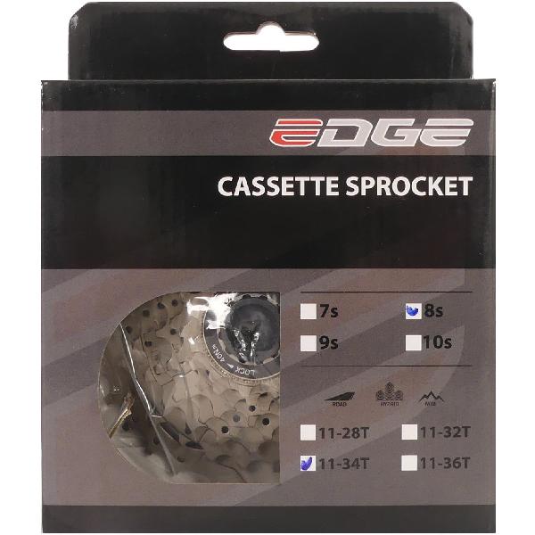 Edge Cassette 8 speed CS-M5008 11-34T zilver