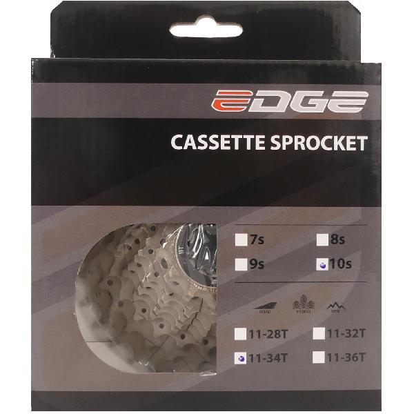 Edge Cassette 10 speed CS-M6010 11-34T zilver