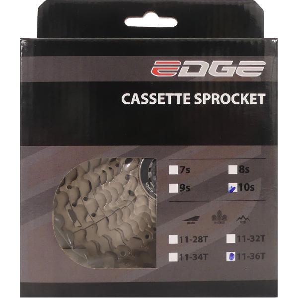 Edge Cassette 10 speed CS-M6010 11-36T zilver