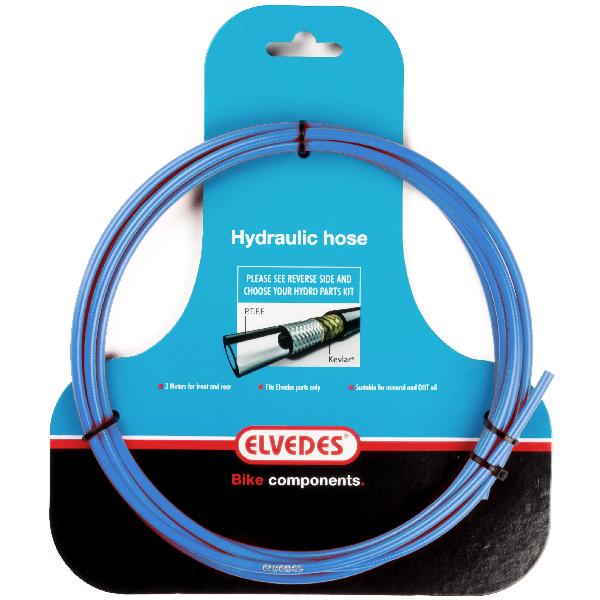 Elvedes Hydraulische leiding met PTFE voering en kevlar protectie blauw (3 meter op kaart)