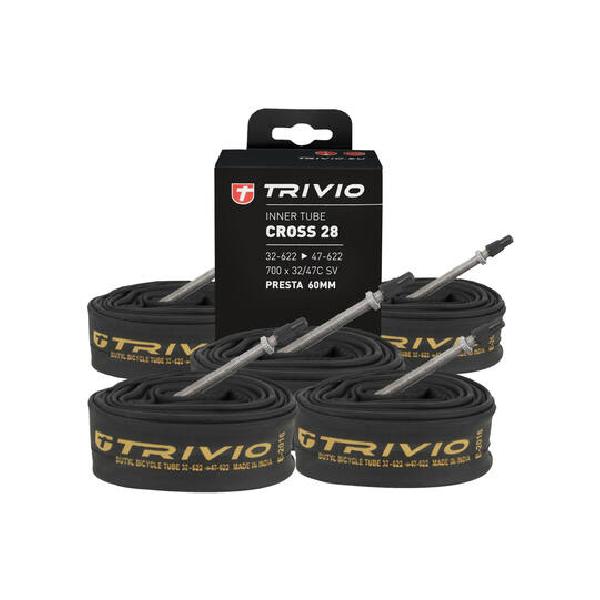 Trivio - Cross/Gravel Binnenband 700X32/47C SV 60MM Presta 5 stuks voordeelpakket