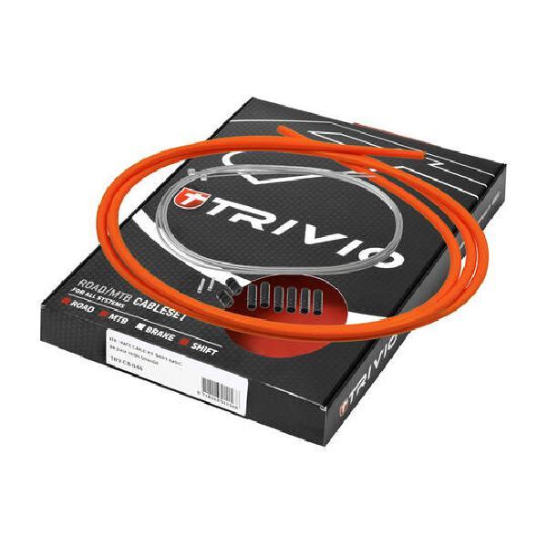 Trivio - Derailleur Kabelset RVS Compleet Neon Oranje