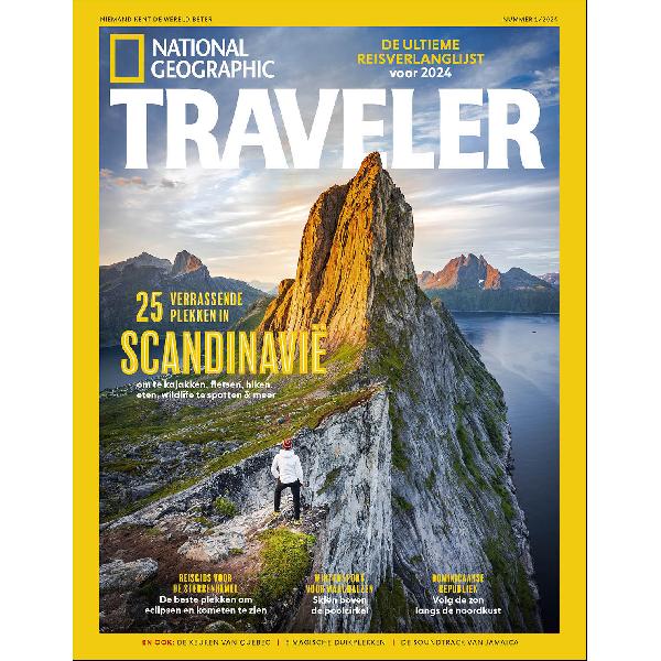 8x National Geographic Traveler + Verzamelband Traveler van €72,82 voor €44,99