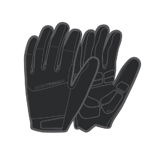 Bontrager Circuit Womens Full Finger Gel Cycling Glove Black