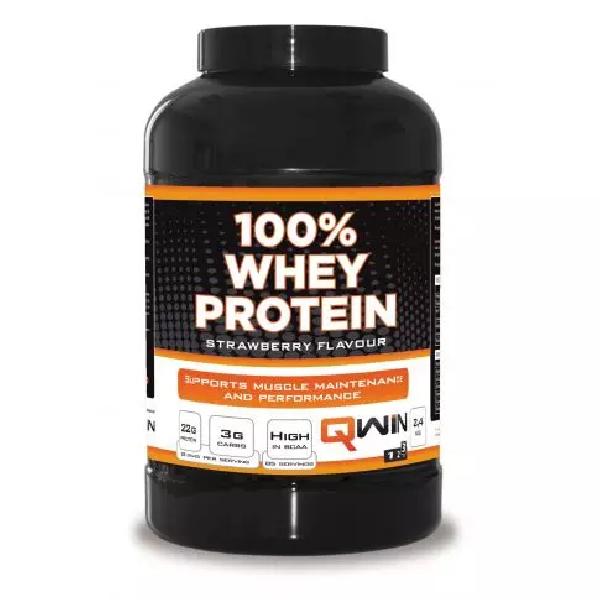 Qwin 100% Whey Protein Strawberry 2400 g
