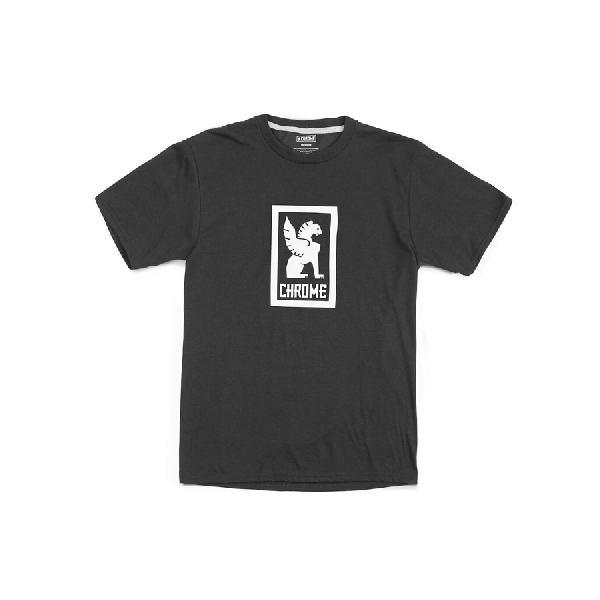 Chrome Vertical Logo T-shirt - Zwart<