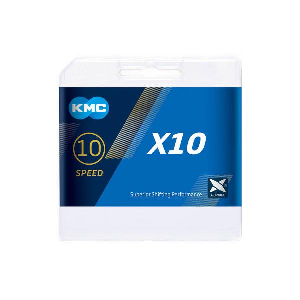 KMC X10 Ketting 10-speed 114-schakels Zilver - Zwart