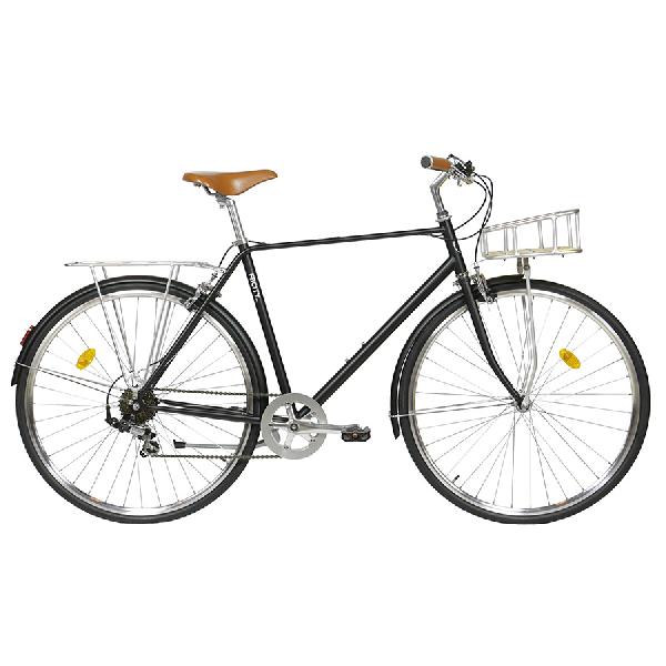 FabricBike City Classic 7 Speed Bicycle - Matte Black