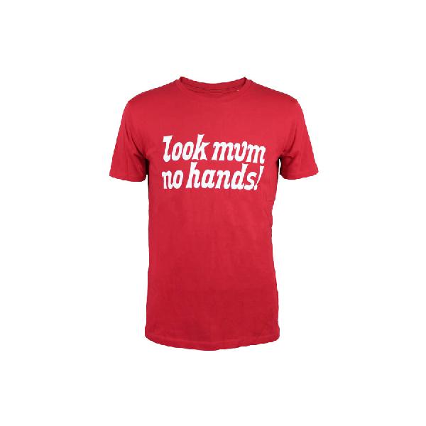 Look Mum No Hands! T-shirt Rood/Wit