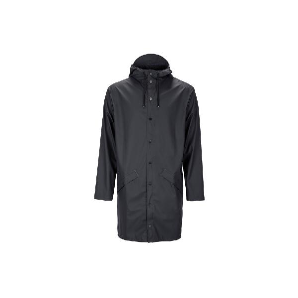 Rains Long Jacket Fietsjas - Zwart