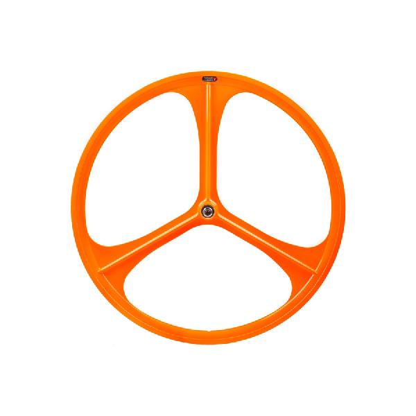 Teny Rim Tri Spoke Fixed Gear Voorwiel - Orange
