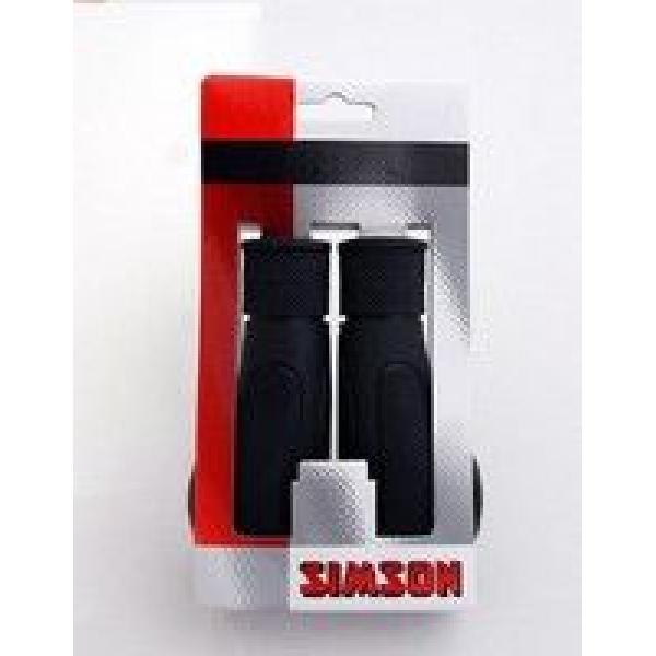 Simson Handvatten Wing ergonomische peddelvorm, optimale drukverdeling, zwart