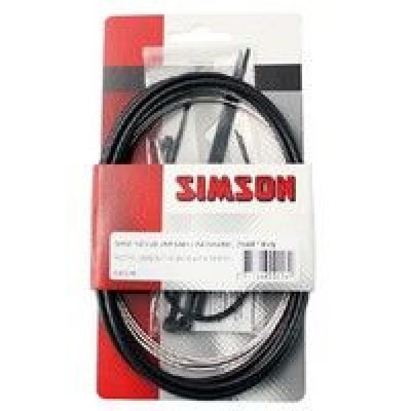 Simson Versnellingskabel set Nexus 1700/2150 mm zwart/zilver