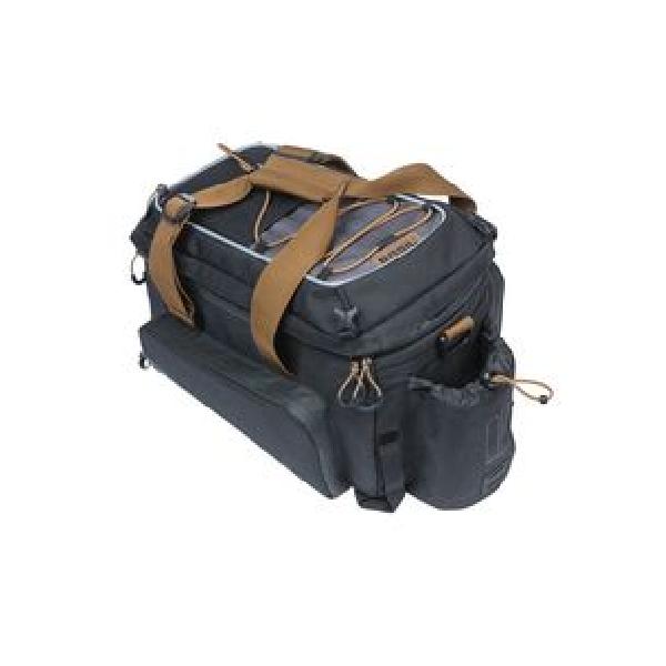 Basil Miles XL bagagedragertas, zwart, polyester, waterdicht, 9-36L