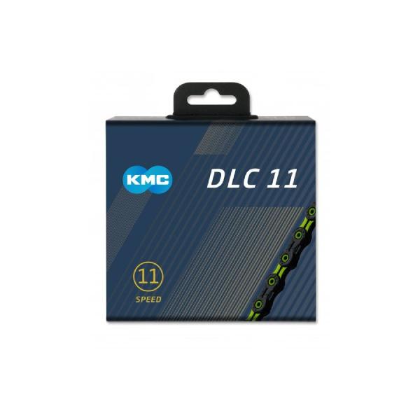 Kmc DLC 11-speed fietsketting, 118 schakels, zwart