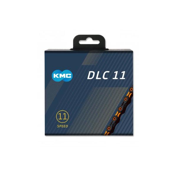 Kmc DLC Fietsketting 11-speed 118 schakels OranjeZwart