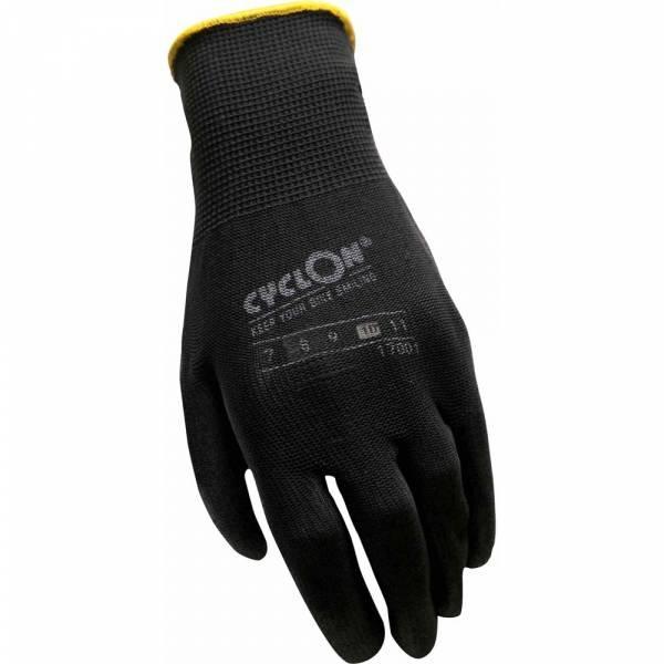 Cyclon Werkplaats handschoenen pu-flex x-large m.10 zwart-geel per 3 sets