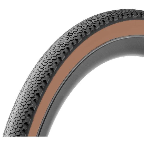Deli Tire gravel sa-300 37-622 700x35c zwart-bruin met reflectie