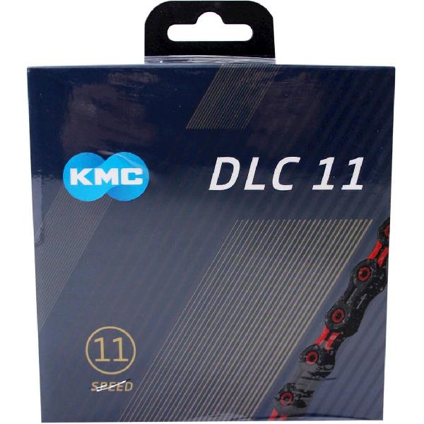 KMC Fietsketting DLC 11 118 Schakels Rood/Zwart