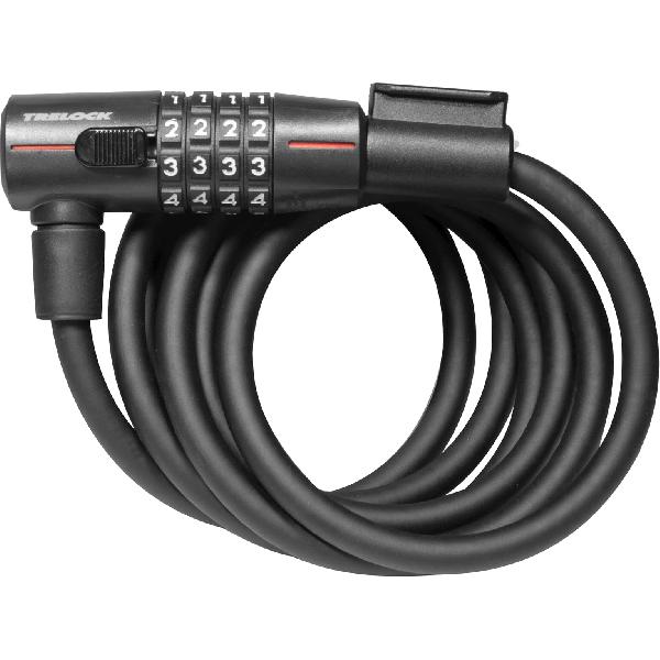 Trelock SK 210 C180/10 Flexibel kabelslot, 180 cm, zwart