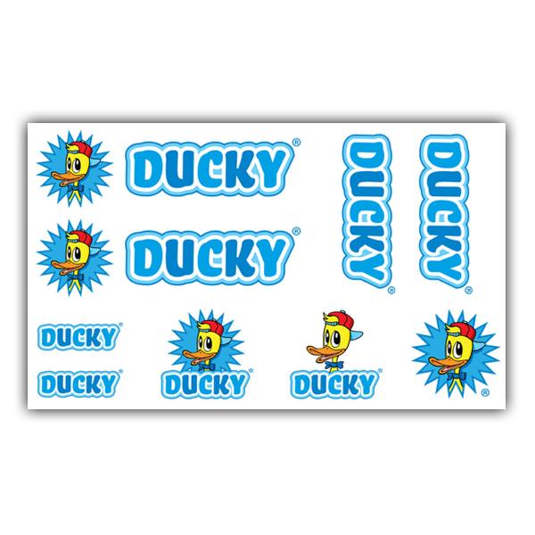 Fiets frame stickerset Ducky blauw