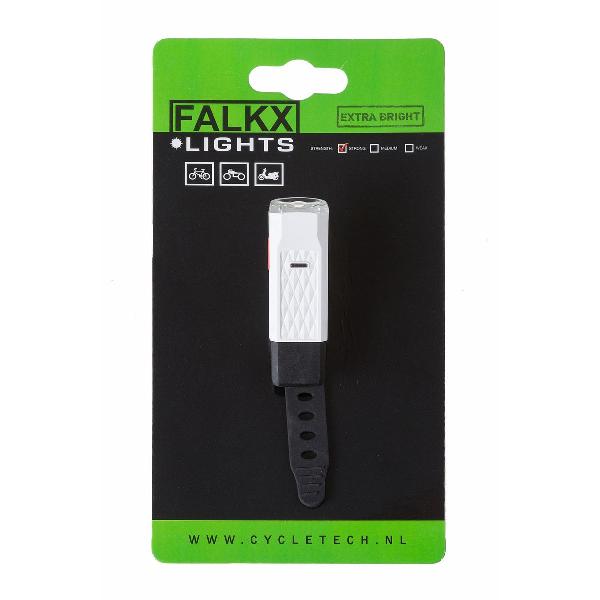 Falkx FALKX Mini koplamp LED. USB oplaadbaar (hangverpakking).