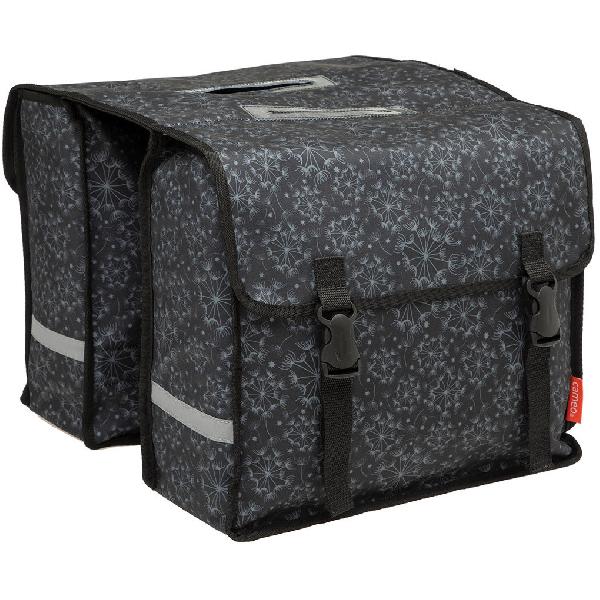 Dubbele Fietstas Cameo Tara Zwart 30L