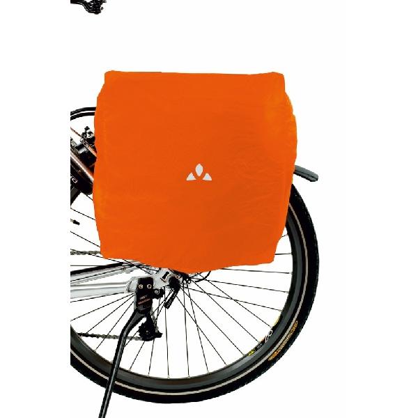 Regenhoes voor fietstassen Rood/Oranje