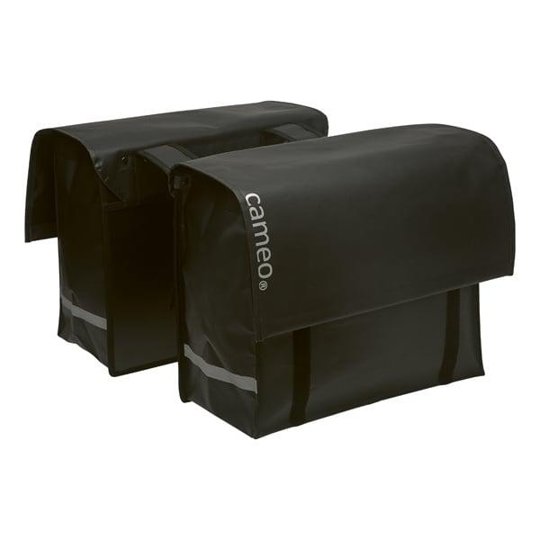 Dubbele Fietstas Cameo Bisonyl 46L - Matzwart