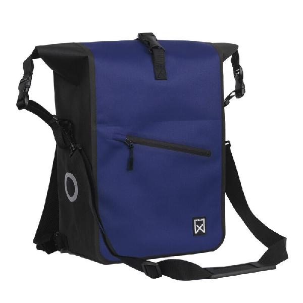 Enkele fietstas en rugtas Combi Waterdicht 27L Blauw