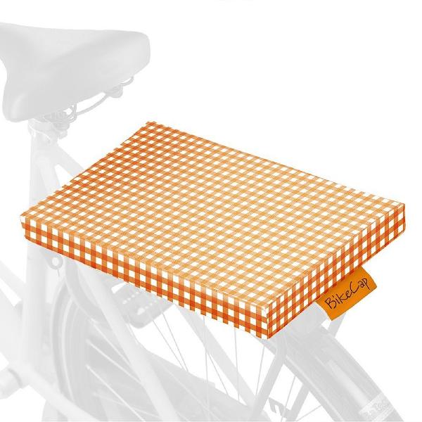 Fietskussen Orange Checkmate