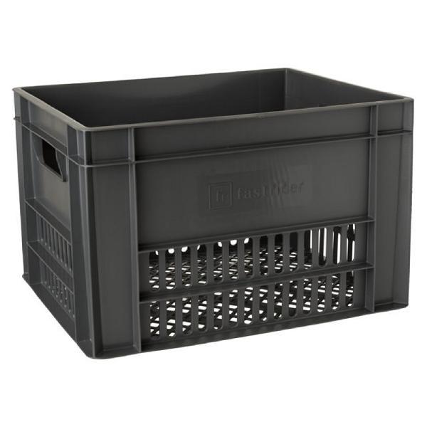 Kunststof Fietskrat Large 40 liter Antraciet Recyclaat