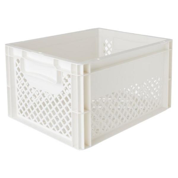 Kunststof Fietskrat Medium 25 liter Wit