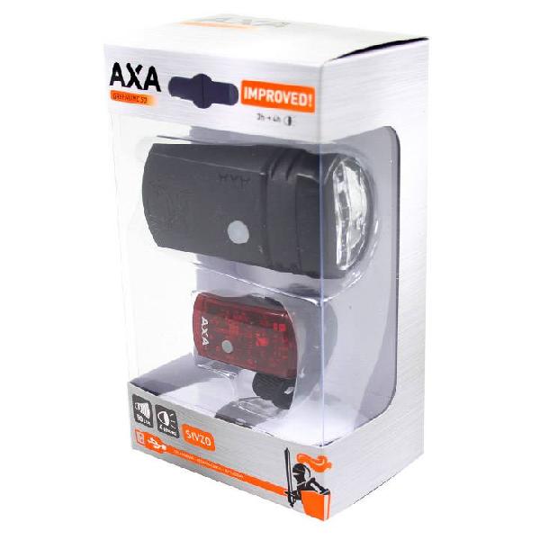 Axa verlichting set Greenline 50 Lux Usb