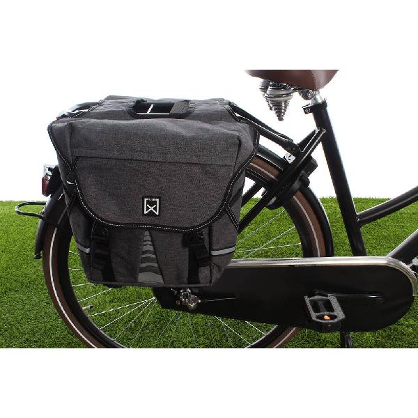 Dubbele fietstas Bagagetas S 1200 20L Antraciet