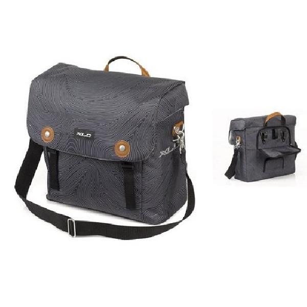 Enkele fietstas Lux Anthracite Fingerprint 16L Grijs