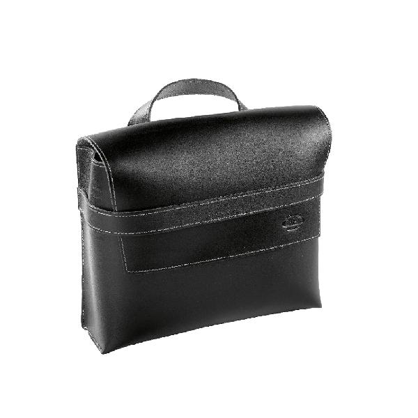 Enkele fietstas Leather Bag Black 7,5L Zwart
