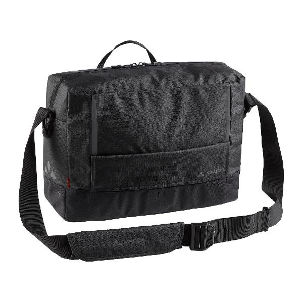 Enkele fietstas Cyclist Messenger Waxed L 15L Zwart