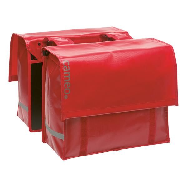 Dubbele Fietstas Cameo Bisonyl 46L - Rood