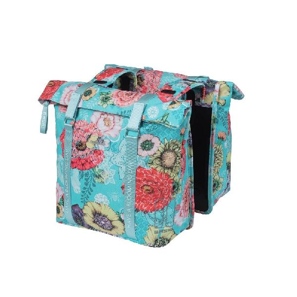 Dubbele fietstas Bloom Field 28-35L Blauw