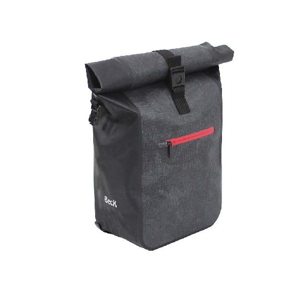 Enkele fietstas Base Zwart/Rood 18L