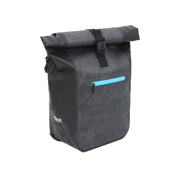 Enkele fietstas Base Zwart/Blauw 18L