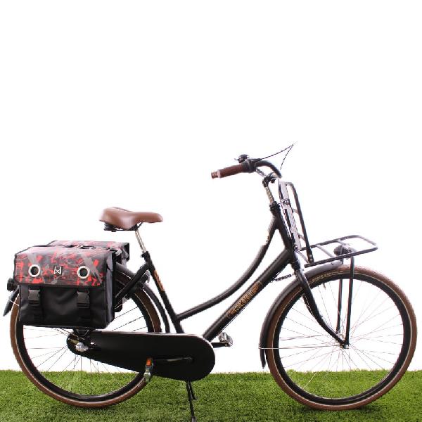 Dubbele fietstas Bisonyl 30L FIRE