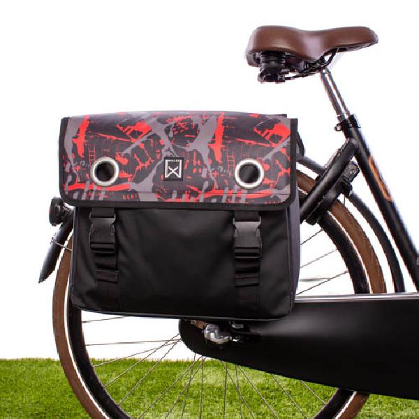 Dubbele fietstas Bisonyl 40L FIRE
